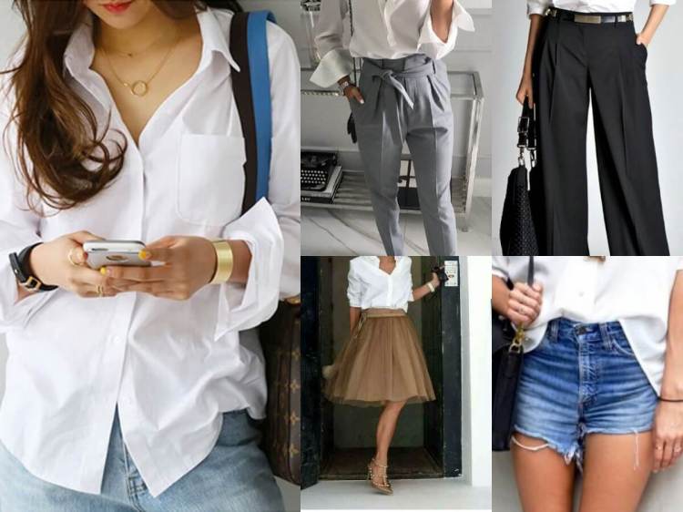 1 White Button Up…5 styling ways